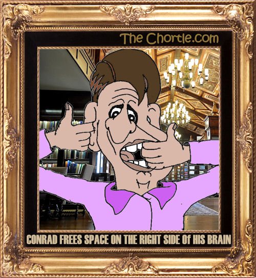 Conrad free space on the right side of his brain