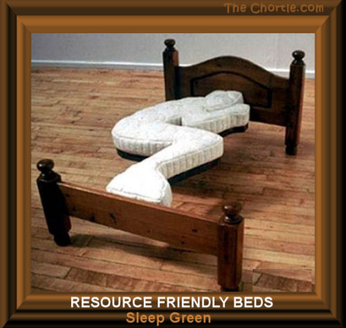 Resource friendly beds.&nbsp;Sleep green.